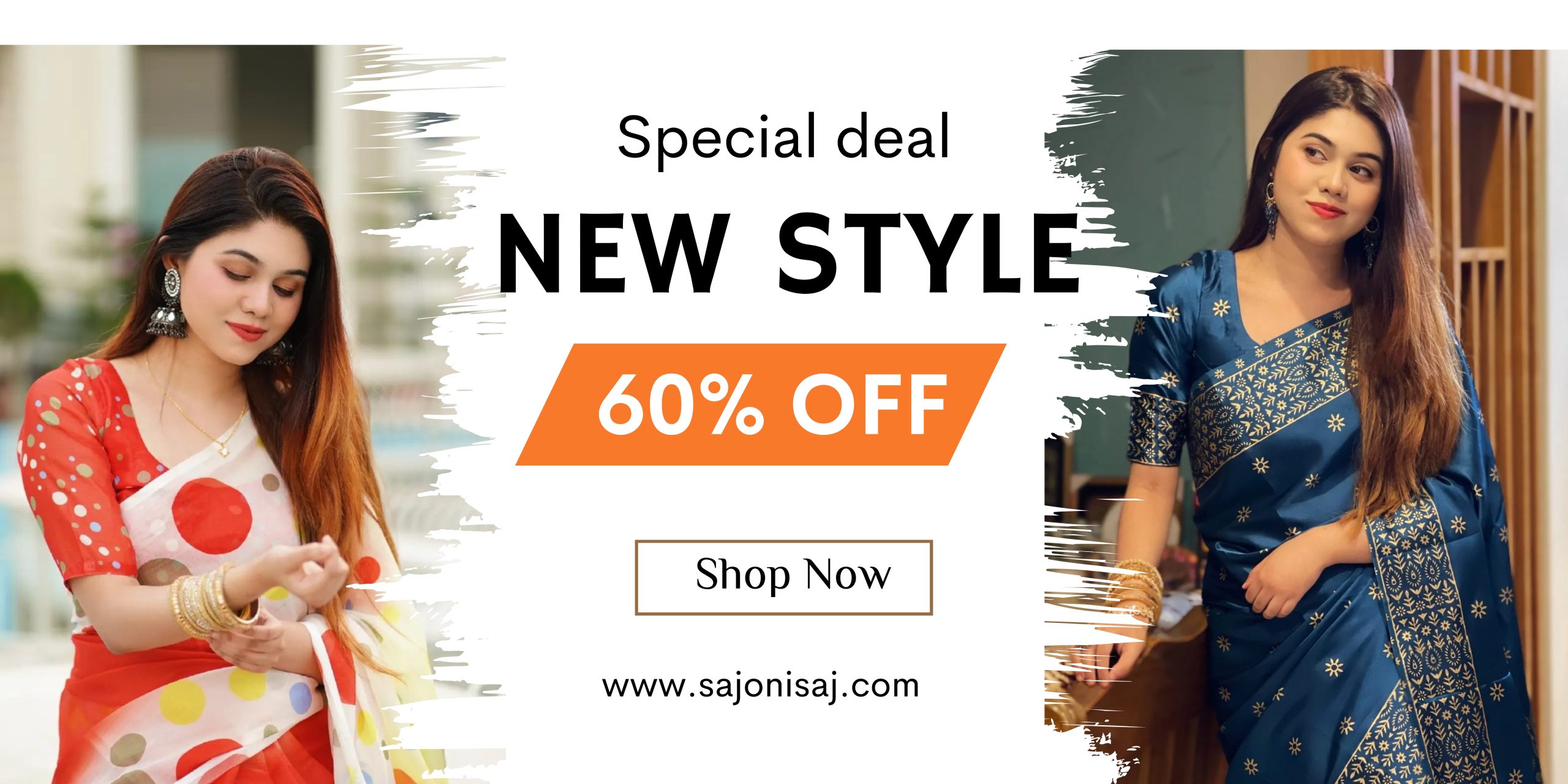 Yellow White Modern Special Discount Banner (1)