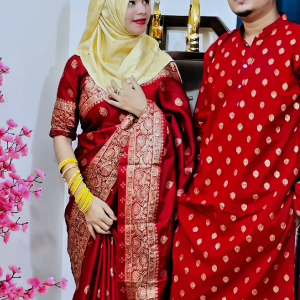 কাপল সেট মেরুন কালার